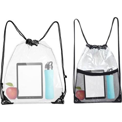 Sports Waterproof Drawstring Bags Bag Clear Backpack Pull Rope Men Female Oxford Gym Casual Bag Dropshipping