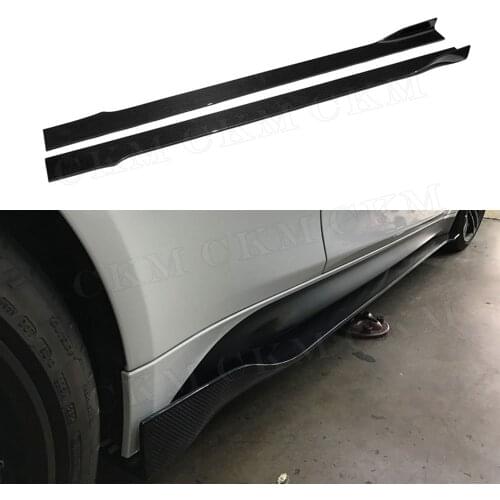 Universal Carbon Fiber Door Protector Chin Kit Guard Side Skirts Aprons for BMW M2 M3 M4 X5 X6 all cars