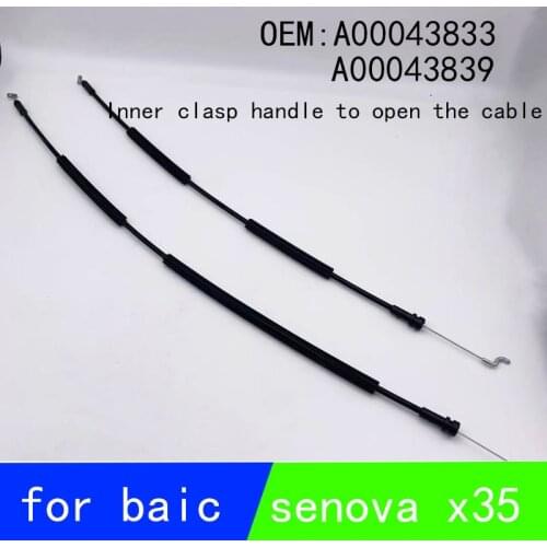 The inner door clasps the handle to open the cable for the BAIC Saova X35