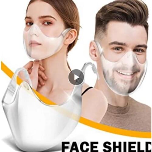 Mask Face Shield Plastic Reusable Clear Face Mask Wrap Shield Anti-fogging Glass Spray For Automobile Glasses Mask Kitchen Tools