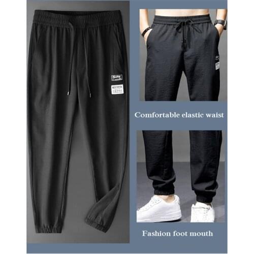 2021 Sport Summer Sweatpants Men Sport Jogging Pants Outdoor Fashion Baggy Male Comfort Pants Plus Size