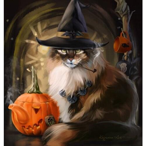 5D DIY Full Square/Round Diamond Painting "Cute Cat" 3D Embroidery Cross Stitch Rhinestone Mosaic Home Decor Gift YC55