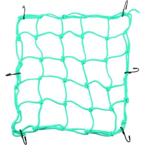 Bungee Cargo Net Motorcycle Cord Helmet Storage Mesh Holder Green 40*40cm