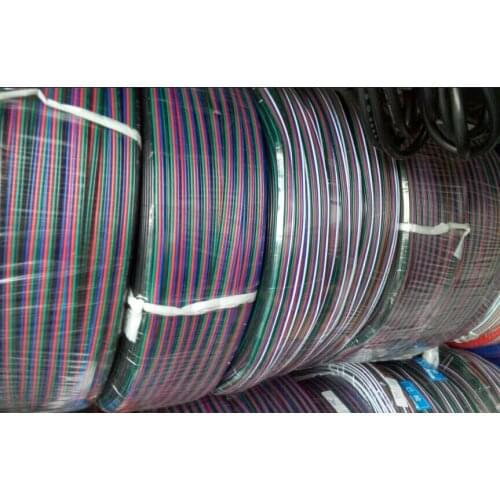 FREE SHIPPING 4pin led extension cable wire red black 12V 24V led strip 5050 5630 5730 extend 4 pin DC Electronic cord