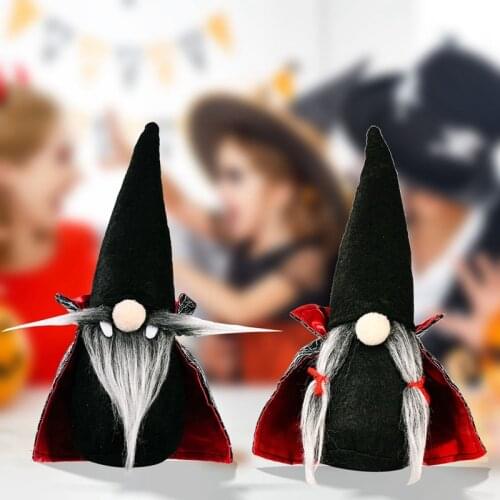 Happy Halloween Party Decor Cute Terror Vampire Faceless Doll 2022 Halloween Gnomes Ornament For Home Event Party Doll Pendant