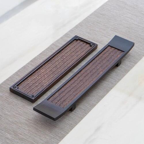 Japanese Style Retro Wood Bamboo Tea Set Tray Kung Fu Teacup Tray Teapot Plate For Home Hotel Office Teahouse