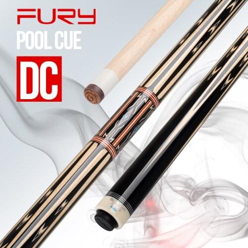 FURY DC Billiard Cue 12.75mm Tiger Red Thread Tip Unique Pattern Design H-2 Evolution Shaft Pool Cue XTC Ferrule Stick Kit