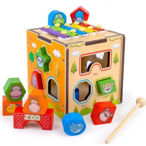 Early Childhood Intelligence Box Shape Paired Wooden Educational Toys Baby Early Education Shape 1-3 Years Old