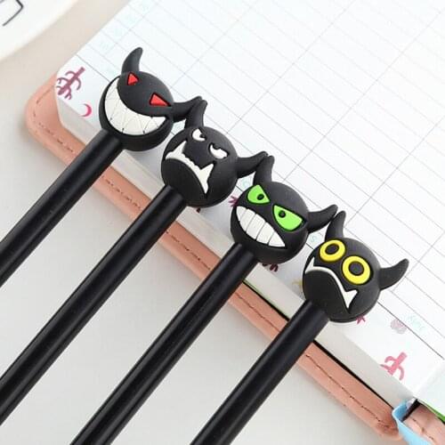 Kawaii Pen Cartoon Personality Devil Gel Pen Student Office School Supplies Fun Funny Black Signature Pen Creative Stationery