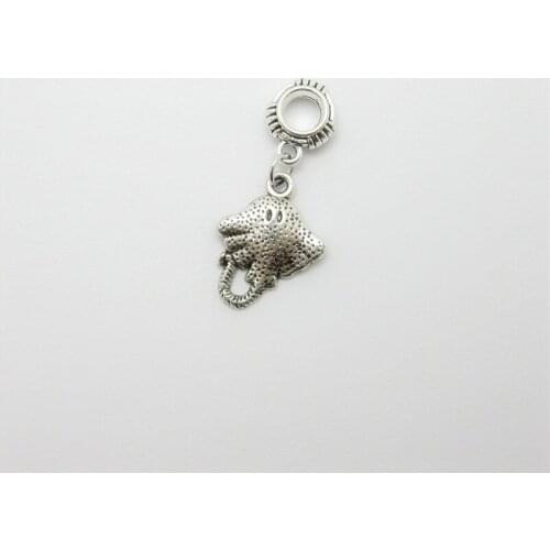 Classic 12pcs Fish Charms Big Hole Loose Bead Fit Pandora Bracelet Pendants DIY