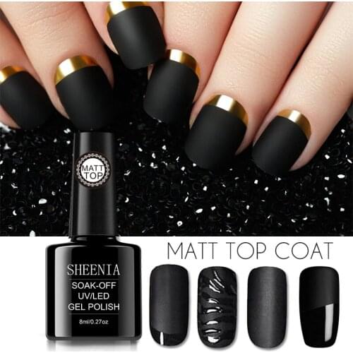 8ml Matte Top Coat and base Foundation Gel Polish UV LED Nail Polish Semi Vernis Permanent Gel Varnish Matte Top Long Lasting