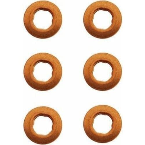 New COMMON RAIL DIESEL INJECTOR NOZZLE COPPER WASHER SEALS x 6 For MERCEDES E320 CDi