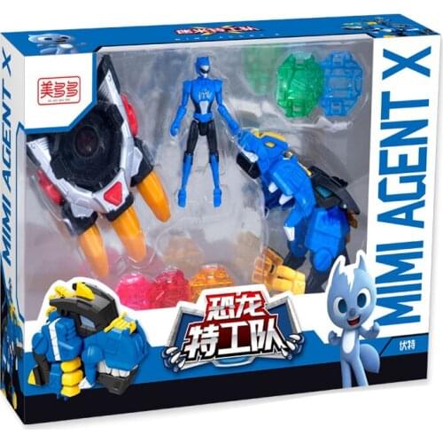 MiniForce Transformation Updated Version Action Figure Toys Agent Toys X Volt Semey Air Force Toys For Boys Gifts Blue