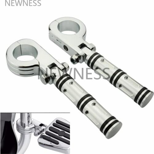 Motor 32mm 38mm Highway Pegs for Harley Electra Glide Road King Street Glide Engine Guard Foot Pegs Footrest Mount Clamp Kit
