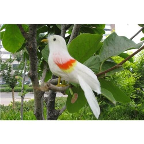New simulation white bird model polyethylene&furs simulationn bird doll gift about 16cm 1384