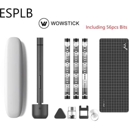 Wowstick 1F+ 1F Pro Mini Electric Screwdriver 56pcs Bits Set Precision Cordless Rechargeable Magnetic Power Screw with LED Light