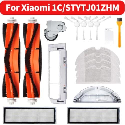 Roller Side Brush Mop Cloth Hepa Filter For Xiaomi Mijia 1C / STYTJ01ZHM Dreame F9 Robot Sweeper Vacuum Cleaner Accessories Kit