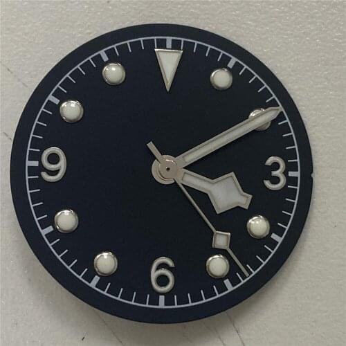 Replacement Watch Dial 31MM Green Luminous Watch Dial for Miyota 8215 821A for Mingzhu DG2813 DG3804 Movement