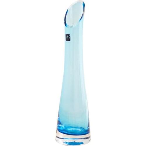 Nordic style small diameter Glass Vase ornament coffee shop shelf creative flower arrangement ornament