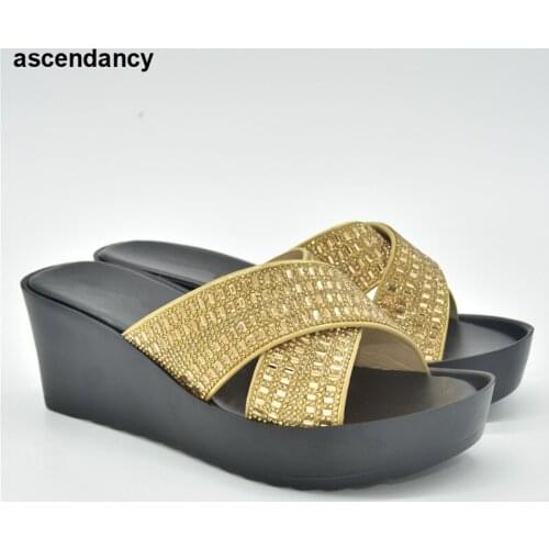 New Arrival Italian Women Party Shoes Ladies Shoes and Sandals Wedding Shoes for Women Bride Open Toe Pumps Slip on Pump Heels