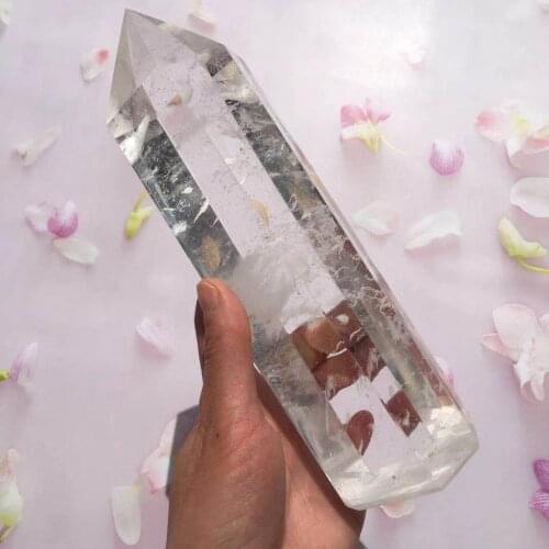 Hoge Temperatuur Smelten Wit Kristal Scepter, Reiki Healing, Fengshui 1 bestel