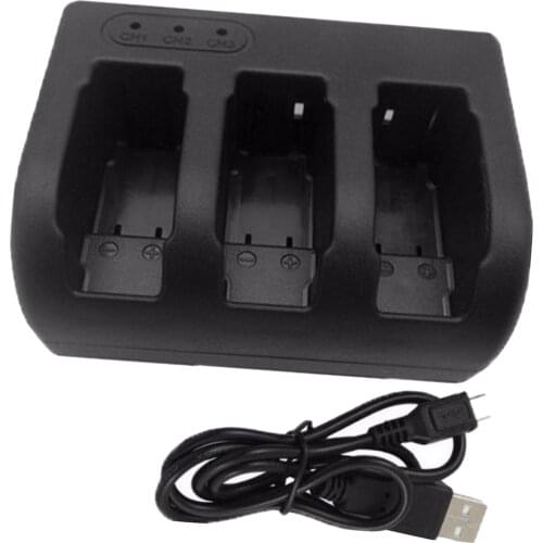 Battery Charger High Speed USB Cable, for GoPro 8 7 Black 6 5 Black Batteries (Three Port Charger)