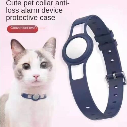 For Apple Airtags Silicone Ring Band Pet Chain Positioning Tracker Anti-lost Device Protective Cover For Air tags
