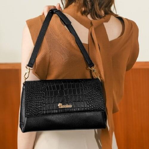 ZOOLER 100% Real Cow Genuine Leather Womens Shoulder Bags Luxury Designed Crossbody bag Females High Quality Purses#wg300