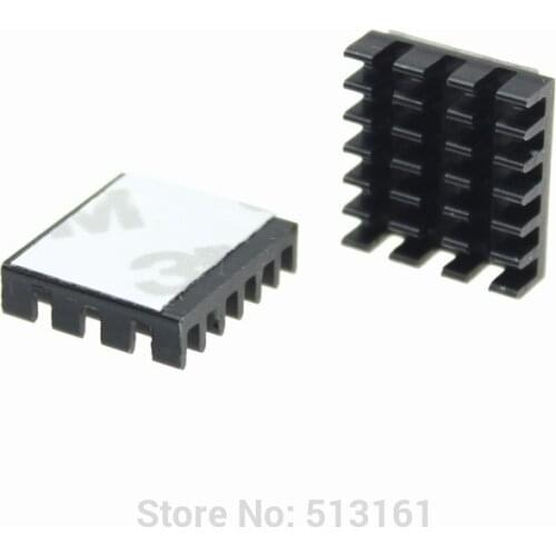30PCS Black Mini IC Chipset Cooler Heatsink Cooling Aluminum Heatsinks
