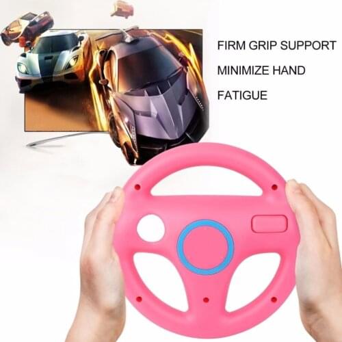 6 Color Plastic Innovative and ergonomlc design Game Racing Steering Wheel for Nintendo Wii for Mario Kart Remote Controller