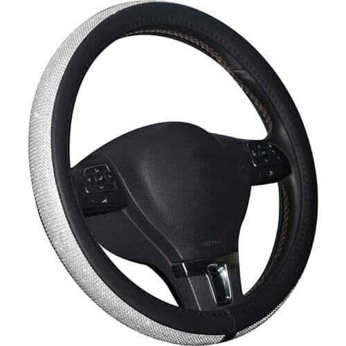Dual USB Car Charger Full Drill Steering Wheel Cover Diamond Rhinestone Craftsmanship Safety Hammer Cover