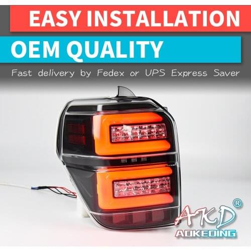 Car Goods Tail Light For Toyota 4 Runner 2014-2020 Taillights Rear Lamp LED Signal Reversing Parking Lights