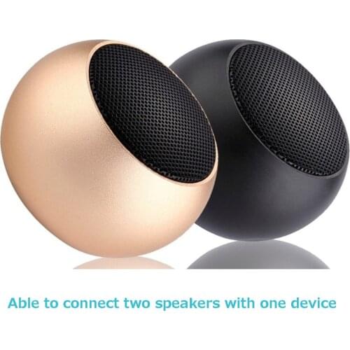 Wireless Super Bass Music Stereo Subwoofer Mini Portable Wireless Bluetooth 5.0 Metal Speaker for Outdoor Hiking Riding Running
