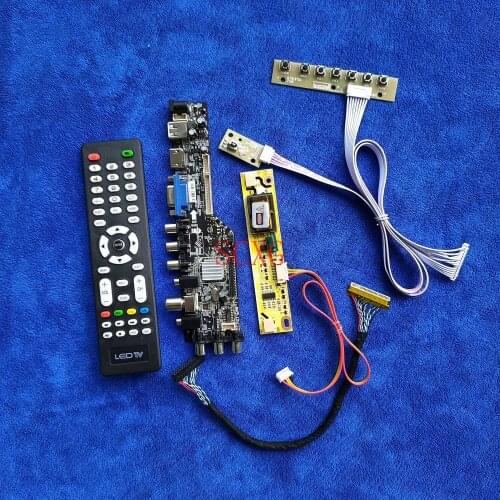 DVB Signal Digital DIY KIT HDMI-compatible USB VGA LVDS 30 Pin 2-CCFL LCD matrix drive board 1280*1024 Fit LTM190ET01/HSD190MEN4