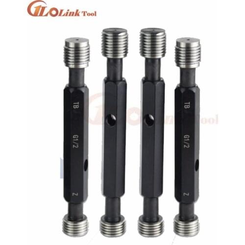 Inch Straight Pipe Thread Plug Gauge G Cylindrical Tube Gauge Thread Plug Gauge G1/4 G3/8 G1/2 Measuring Tool