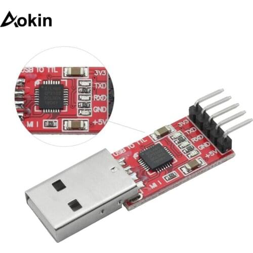 CP2102 Module USB to TTL USB 2.0 Serial Module UART STC Downloader with 5 Pin Dupont Cable