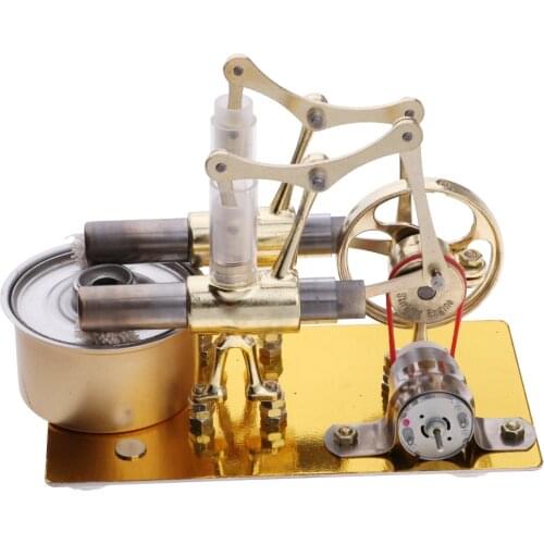 Hot Air Stirling Engine (2-Cylinder) Electricity Generator Educational Toy