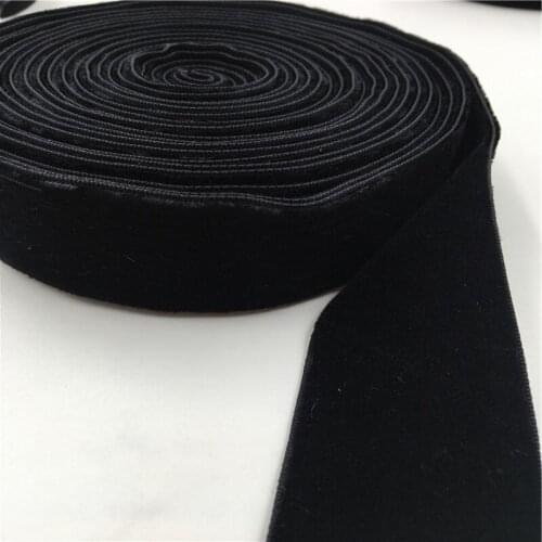 25mm Double Face Nylon Black Velvet Ribbon Wedding Party Decoration Handmade Gift Wrapping Hair Bowknot DIY Christmas 1/3/5Yard