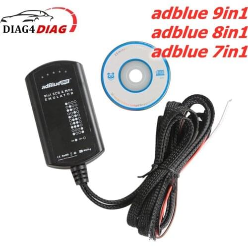 AdBlue Emulator 9 IN 1 Full Chip Nox Sensor Adblue 9in1 8in1 7in1 for Multi-Brand Truck Universal Emulation Box No Need Software