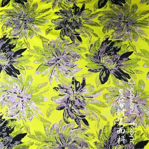 European and American luxury gilded clothing jacquard cheongsam and fluffy skirt production