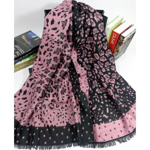 Europe and America Autumn and Winter New Style Faux Cashmere Zebra-stripe Leopord Pattern Scarf 2020 Thick Warm Shawl