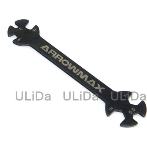 ARROWMAX HUDY Special Tool Wrench For Turnbuckles & Nuts DY181090 3 4 5 5.5 7 8MM For 1/8 1/10 M3 M4 M5.5 M7 M8 Nut Screw RC Car