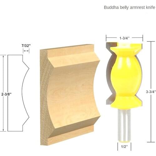 1/2" Shank Crown Molding - Oversized 2 1/2" Router Bit Line Knife Woodworking Cutter Tenon Cutter