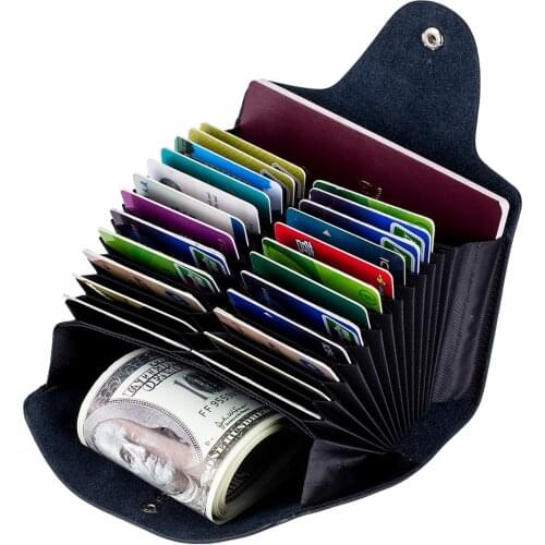 New Women Wallets Genuine Leather Clutch Female Cowhide Card Holders Ladies Passport Bag Large Capacity Purses Passport Bag