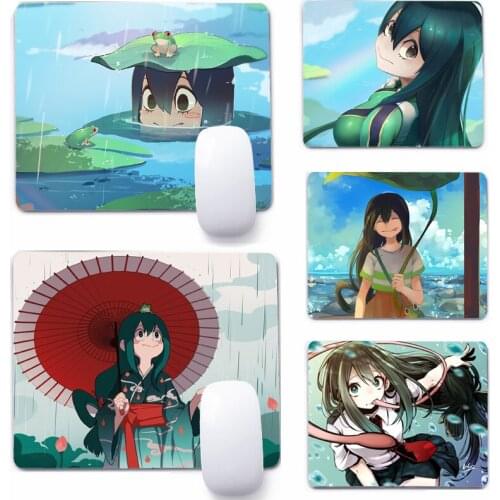 Tsuyu Asui My Hero Academia Mouse Pad Deskpad Gaming Writing Desk Mat Keyboard Mats For Office Home Computer Mousepad