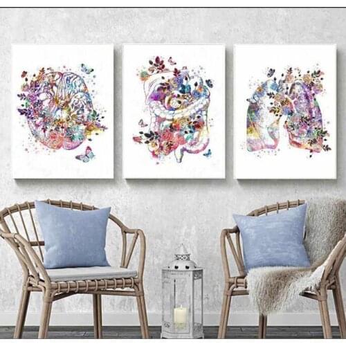 Brain Heart Lung Anatomy Diamond Embroidery Anatomical Organ Human Anatomy Diamond Painting 5d DIY Mosaic Doctors gift, FG2028