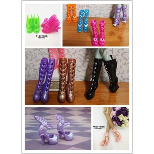 2018 NEW 5pair doll shoes doll accessories 2 pair Boots +3 pair Shoes for Monster inc Doll