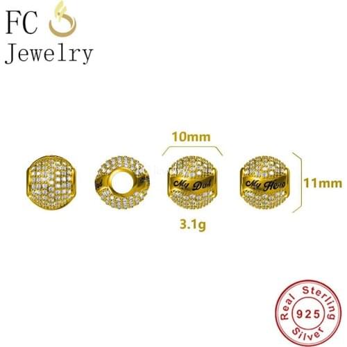 Fit Original Charm Bracelet 925 Sterling Silver Different Shape Various Fonts Letter Name Engrave Design Customise Jewelry DIY