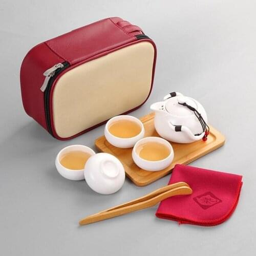 Portable Travel Tea Cup Set Kung Fu Tea Set
