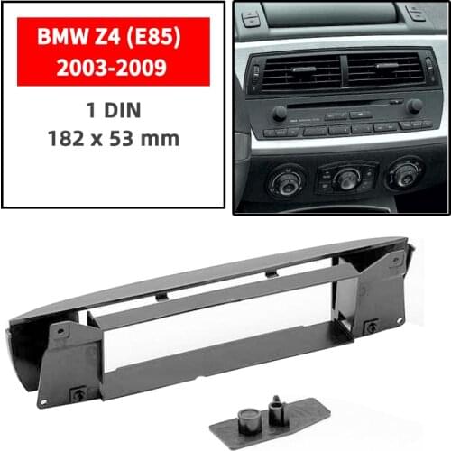 One din Car Radio Fascia frame For BMW Z4 (E85) 2003-2009 Dash Facia Panel Stereo Audio Bezel dash Mount DVD Player Kit Auto